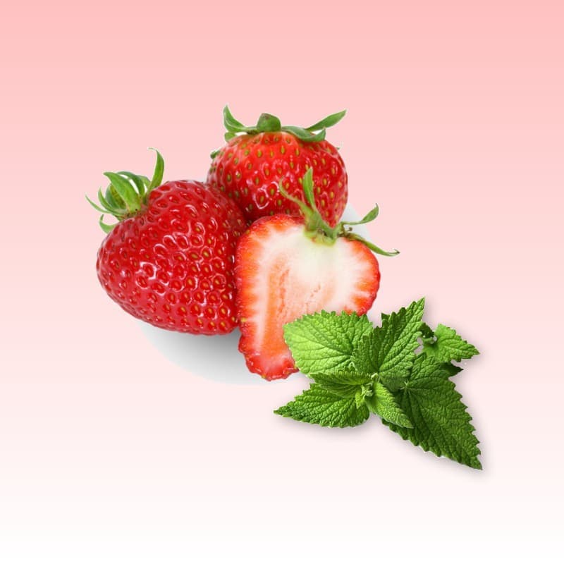 The sweetness of strawberries is refreshed by the cool, clean taste of mint.